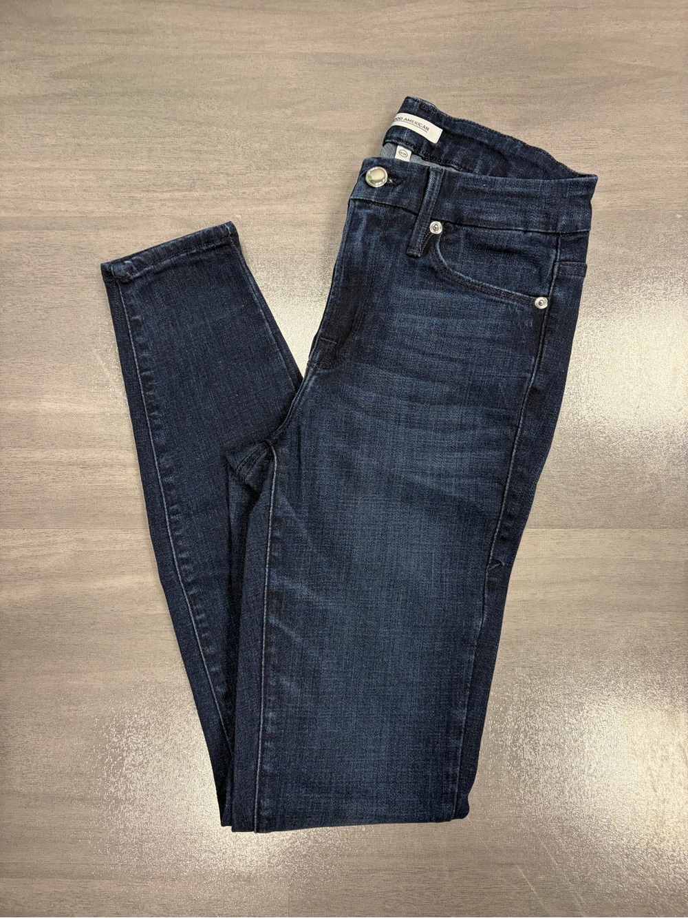 Good American Good Legs Skinny Jeans - High Rise Dark Wash